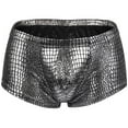 thumbnail image 1 of AXXD Men's Boxers,Stretchy Regular Fit Classics Mid/Low Rise Patchwork Quick Dry Mesh Independence Day Underpants Fors Clearence (XXL Silver), 1 of 2