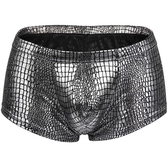 AXXD Men's Boxers,Stretchy Regular Fit Classics Mid/Low Rise Patchwork Quick Dry Mesh Independence Day Underpants Fors Clearence (XXL Silver)