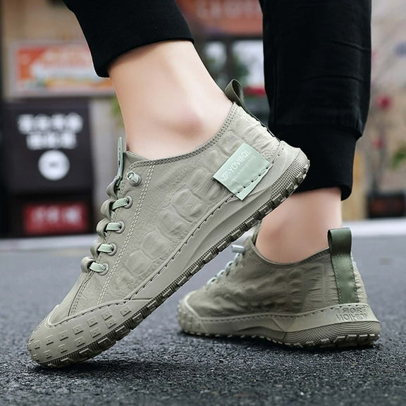 AXXD Men's Loafers Shoes Fall Autumn Hiking Slouch Mens Oxford Shoes Slip Resistant Outdoor For Shoes For Clearence