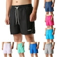 thumbnail image 1 of AXXD Men's Shorts Blue Overalls Shorts Beachwear Summer Thin Swimming Trunks Casual Fit Bermuda Sports Shorts New Arrival, 1 of 6