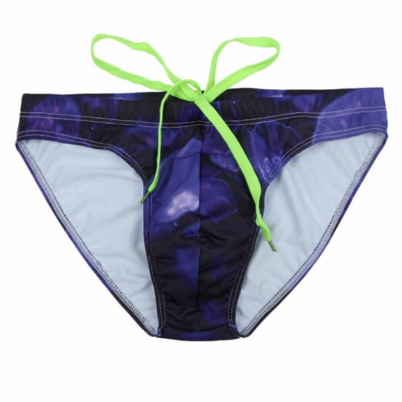 AXXD Men's Swim Trunks Casual Line Print High Stretch Swim High Elasticity Softness Swim Bikini for Men New Arrival