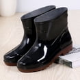 thumbnail image 1 of AXXD Ankle Rain Boots For Women Non-slip Lightweight Mud Garden Boots Medium Width Comfortable Outdoor Work Boots Fishing Shin Rubber Boots New Arrival Size 39(US:7), 1 of 5