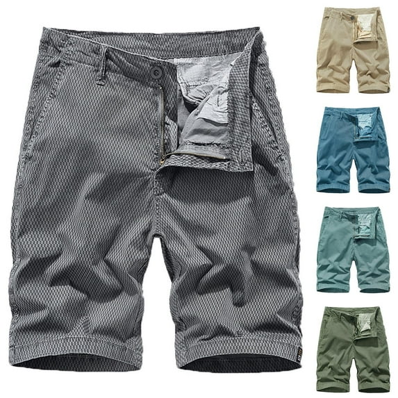 AXXD Mens Casual Shorts Plus Size Cargo Shorts Multi-Pockets Relaxed Summer Beach Shorts New Arrival