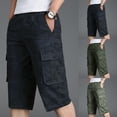 thumbnail image 1 of AXXD Mens Casual Shorts Plus Size Summer Fitness Bodybuilding Printed Pocket Sports Shorts Clearance, 1 of 7
