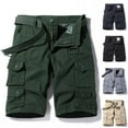 thumbnail image 1 of AXXD Mens Running Shorts Summer Casual Color Outdoors Pocket Beach Work Trouser Cargo Shorts Clearance, 1 of 3