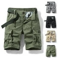 thumbnail image 1 of AXXD Mens Shorts Athletic Khaki Summer Men Shorts With Zipper Pocket Straight Leg Outdoor Workouts Camo Shorts Father's Day Gift, 1 of 5