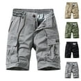 thumbnail image 1 of AXXD Mens Shorts Clearance Cargo Black Summer Men Shorts Zipper Pocket Workwear Straight Leg Athletic Workouts Shorts New Arrival, 1 of 5