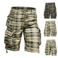 thumbnail image 1 of AXXD Mens Shorts Clearance Clothing Under $10 Summer Work Shorts, Mid-waist Multi-pocket Five-piece Casual Sports Shorts Father's Day Gift, 1 of 6