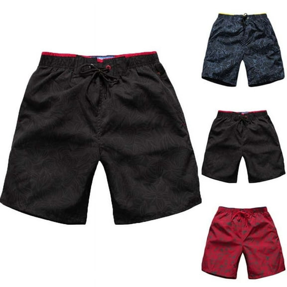 AXXD Mens Summer Shorts Fashion Elastic Waistband Beam Beach Line Belt Casual Sports Shorts Father's Day Gift