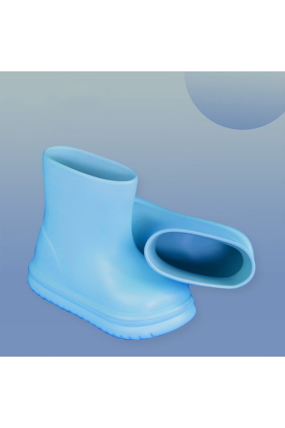 New Arrival Toddler Rain Boots Baby Girls Boys Non-slip Medium Width EVA Rubber Lovely Boots For Kids Rain Shoes New Arrival Size 28(US:9)