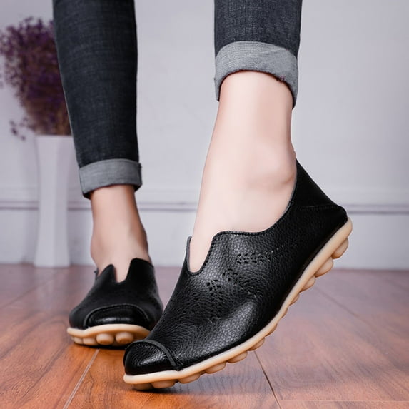 AXXD Outdoor Fall Autumn Hiking Shock Resistant Womens Shoes Dressy Casual Mom Flats Shoes Slouch Shoes For Rollback