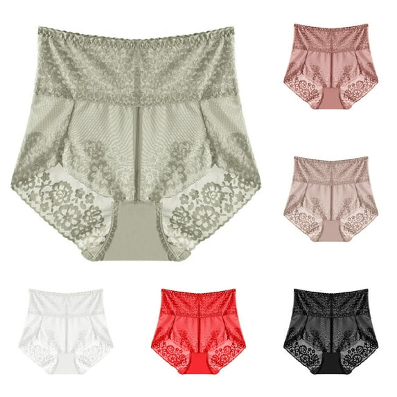 AXXD Panties for Women High Waisted Sexy Lace Silk Butt Lifting Ultra-Thin Breathable Mesh Control New Arrival