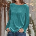 thumbnail image 1 of AXXD Plus Size Oversized Shirts for Women Summer 2024 Trendy Pullover Round Neck Solid Long Sleeve Casual Shirt Blouse Tops, 1 of 8