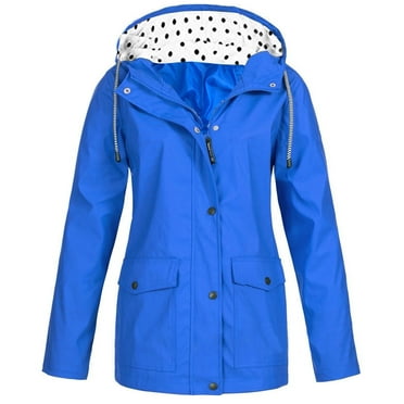 Mens Womens Waterproof Windproof Jacket Lightweight Rain Coat Hoodie ...
