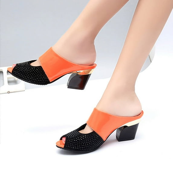 AXXD Sandals for Women 7 Sandals Mid Heel Sandals Outdoor Outdoor Summer Open Toe Elegant Sandals