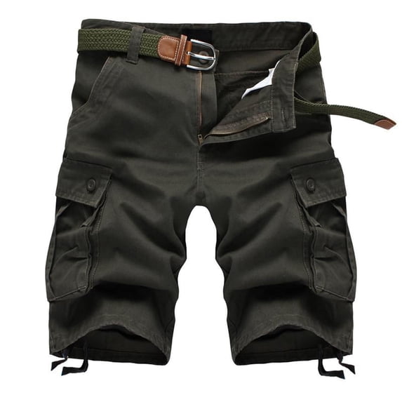 AXXD Short Shorts For Men Straight Fit Plus Size Cargo Shorts Multi-Pockets Relaxed Summer Beach Shorts For Big&Tall New Arrival