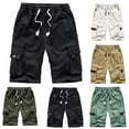 thumbnail image 1 of AXXD Shorts Men Casual Summer Plus Size Cargo Shorts Fishing Multi-Pockets Relaxed Shorts Clearance, 1 of 4
