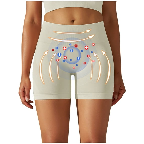 AXXD Shorts for Women Casual Summer Clearance High Waisted Seamless Shaping Shorts Comfy Breathable Fabric Shapewear Mother's Day