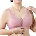 thumbnail image 1 of AXXD Sports Bras for Women Plus Size,Lace Front Button Shaping Cup Strap Underwire Bra Extra-Elastic Wirefree Bra for Ladies Clearance Size S, 1 of 3
