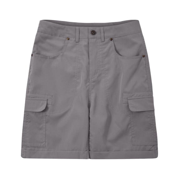 AXXD Spring Savings Clearance 2024,Solid Color High Waist Cargo Pants A-Line Loose Wide Leg Pocket Short Shorts for Women Casual Summer High Waisted Gray 14