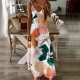 thumbnail image 1 of AXXD Summer Dress Tank Swing Dress Sleeveless Round-Neck Bow Polka Dot Sheath Below the Knee Pleated Sundress For Ladies&Girl Casual Vintage Cocktail Dresses, 1 of 4