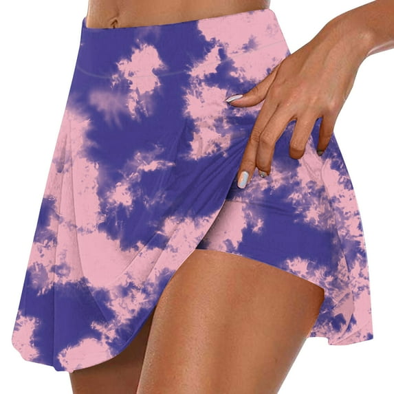 AXXD Sweat Shorts Women Summer Pleated Athletic Stretchy Short Yoga Skirt Shorts Mother's Day