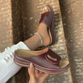thumbnail image 1 of AXXD Walking Sandals Women Comfort Summer Leather Wedge Trendy Orthopedic Mothers Day, 1 of 5