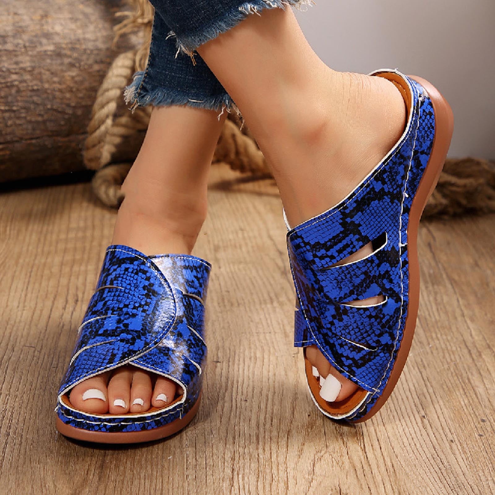 Women's Sandals Comfort Shoes Daily Solid Color Summer Wedge Heel main image 0