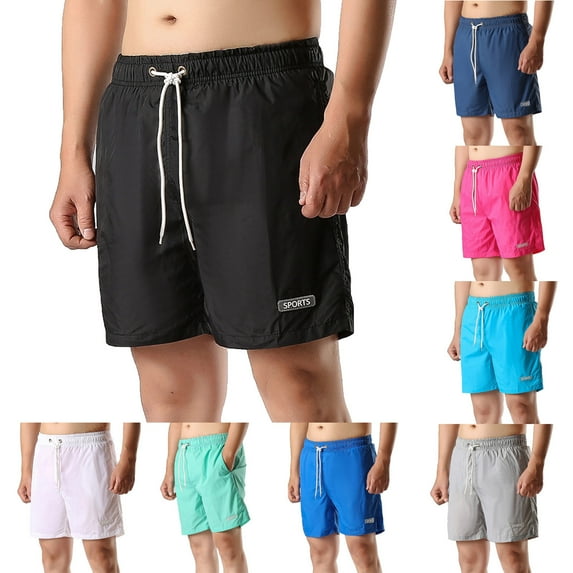 AXXD White Beach Shorts For Men Overalls Shorts Beachwear Summer Thin Swimming Trunks Casual Fit Bermuda Sports Shorts New Arrival