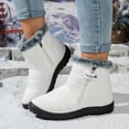 thumbnail image 1 of AXXD Winter Boots for Women,Warm Round Toe Snow Boots,Slip-Resistant,White,US 9.5, 1 of 6