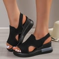 thumbnail image 1 of AXXD Women Black Sandals Clearance Under $10 Flat Shoes Ladies Beach Sandals Summer Non-Slip Causal, 1 of 4