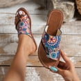 thumbnail image 1 of AXXD Women Sandals 9.5 New Summer Flat Shoes Casual Slip-Toe Sandals Clip Toe, 1 of 9