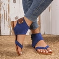 thumbnail image 1 of AXXD Women Sandals Clearance Under $10 Summer Casual Round Head Comfy Sandals Pinch Toe Beach Casual Shoes, 1 of 7