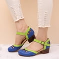 thumbnail image 1 of AXXD Women Sandals Summer Coarse Heel Sandals Match Color Princess Casual Single Shoes, 1 of 5