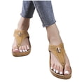 thumbnail image 1 of AXXD Beach Sandals for Women,Slippers Slope Heel Sandals Wear Flip Flops For Women Size 6, 1 of 5