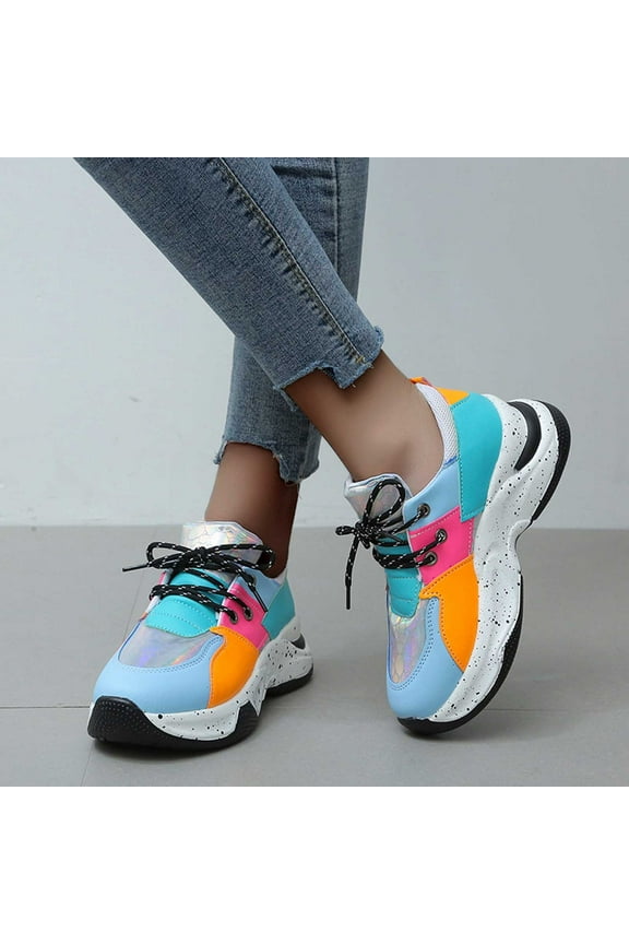 Women Shoes Flats Women's Sneakers Mom Fall&Winter Slip Resistant Medium Tennis Daily Shoes For Clearence