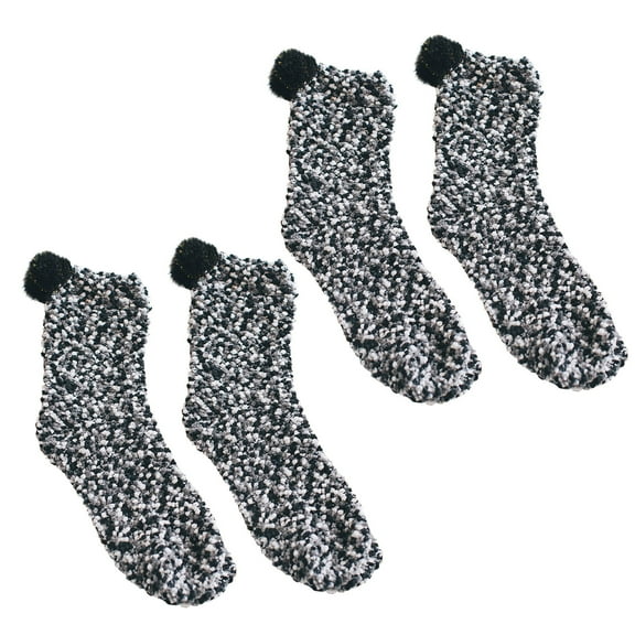 AXXD Women Socks,Winter Coral Fleece Cake Towel Massage Bottom Tube Female Home Floor Socks