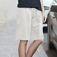 thumbnail image 1 of AXXD Women's Shorts Summer White High Waisted Loose Pockets Drawstring Shorts Mother's Day, 1 of 1