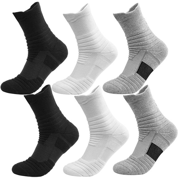 AXXD Women's Socks & Hosiery,Sports Cotton Socks Breathable And Anti-Odour 6 Pairs Socks