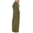 thumbnail image 1 of AXXD Womens Cargo Pants,Autumn Women Workout Out Leggings Stretch Waist Button Pocket Yoga Gym Loose Pants for Women, 1 of 4
