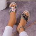 thumbnail image 1 of AXXD Womens Dress Sandals Wedge Summer New One-line Hemp Rope Thick Sole Wedge Cloth Sandals Mothers Day, 1 of 3