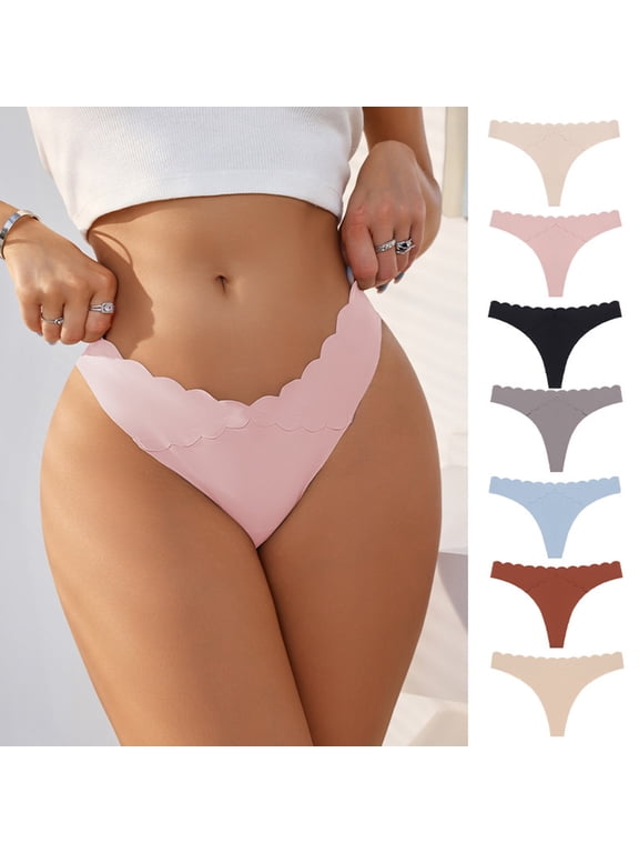 Womens Lace Underwear Seamless Sexy Silk Butt Lifting Traceless Transparent Low Waist G-string Panties Thong New Arrival