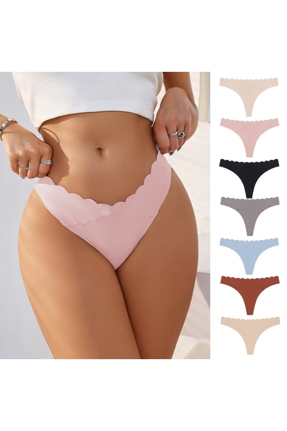 Womens Lace Underwear Seamless Sexy Silk Butt Lifting Traceless Transparent Low Waist G-string Panties Thong New Arrival