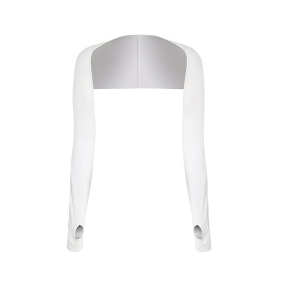 AXXD Womens Oversized Tee Shirts White Basic Summer 2024 Solid Color Raglan Sleeve Shawl Sunscreen Shawl Fake Coat