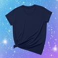 thumbnail image 1 of AXXD Womens Sweatshirts Basic Summer 2024 Short Sleeves Comfortable Casual Tops Pullover Blouse T-shirt, 1 of 7