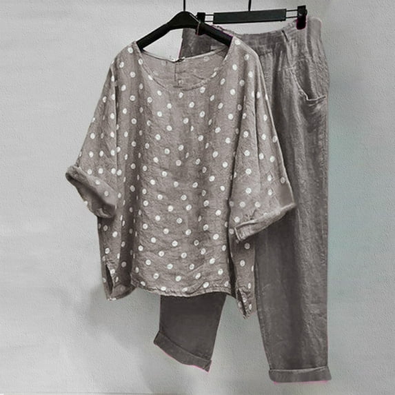 AXXD Womens Workout Sets Casual Womens Pajamas Sets Clearance Daily Ladies Long Sleeve Stitching Fall V-Neck Sets For Clearence