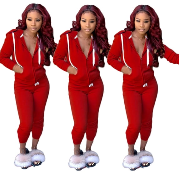 AXXD Workout Sets For Women Pajama Sets Fall Autumn Checkered Long Sleeve Round-Neck Punk Girls Sets For Rollback