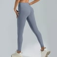 thumbnail image 1 of AXXD Yoga Pants for Women,Athletic Legging,Women Athletic Yoga Casual Stetch Shorts,Solid,High Waist Rise,Butt LiftingBlue,L (US:8), 1 of 6