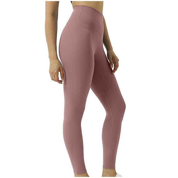 AXXD Yoga Pants for Women,Athletic Legging,Women Athletic Yoga Casual Stetch Shorts,Solid,High Waist Rise,Butt LiftingCoffee,M (US:6)