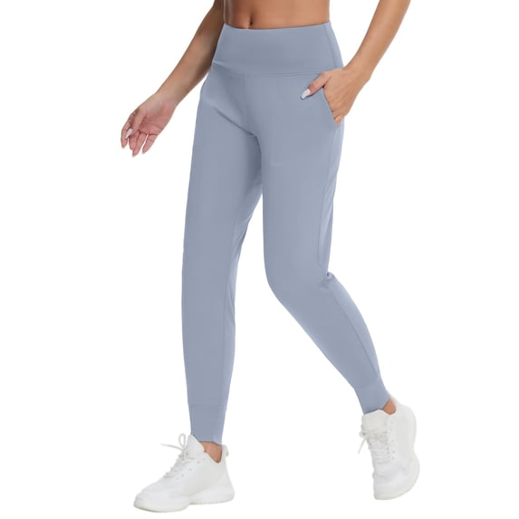 AXXD Yoga Pants for Women,Athletic Legging,Women Athletic Yoga Casual Stetch Shorts,Solid,High Waist Rise,PocketBlue,2XL